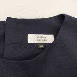 atelier naruse formal A line one piece dress フォーマルAラインワンピース 38 定価33000円 ネイビー レディース アトリエナルセ【中古】5-1206T♪