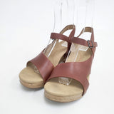 dansko Tasha レザートラップサンダル サイズ38 3604270600 サンダル ブラウン レディース ダンスコ【中古】6-0426S◎