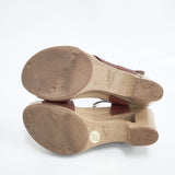 dansko Tasha レザートラップサンダル サイズ38 3604270600 サンダル ブラウン レディース ダンスコ【中古】6-0426S◎