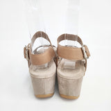 dansko Stasia サイズ38 122221159 サンダル ブラウン シルバー レディース ダンスコ【中古】6-0417S◎