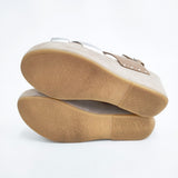 dansko Stasia サイズ38 122221159 サンダル ブラウン シルバー レディース ダンスコ【中古】6-0417S◎