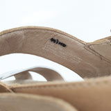 dansko Stasia サイズ38 122221159 サンダル ブラウン シルバー レディース ダンスコ【中古】6-0417S◎
