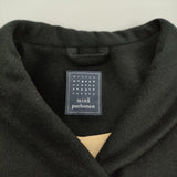 mina perhonen bird sa6443 サイズ36 ウールカシミヤ 刺繍 白金台限定 定価120000円 コート ブラック レディース ミナペルホネン【中古】5-1115A♪