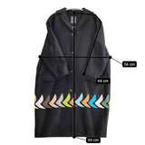 mina perhonen bird sa6443 サイズ36 ウールカシミヤ 刺繍 白金台限定 定価120000円 コート ブラック レディース ミナペルホネン【中古】5-1115A♪