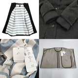 mina perhonen tambourine ra6396 サイズ36 定価136500円 ダウンコート ブラック レディース ミナペルホネン【中古】5-1213A♪