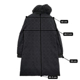 mina perhonen tambourine ra6396 サイズ36 定価136500円 ダウンコート ブラック レディース ミナペルホネン【中古】5-1213A♪