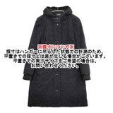 mina perhonen tambourine ra6396 サイズ36 定価136500円 ダウンコート ブラック レディース ミナペルホネン【中古】5-1213A♪