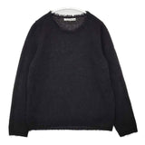 mina perhonen corona アルパカ混 va8129 プルオーバー セーター ニット ブラック レディース ミナペルホネン【中古】5-1228T∞