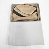 mature ha BOXED HAT ボックスハット 帽子 ハット ベージュ レディース マチュアーハ【中古】6-0212M◎