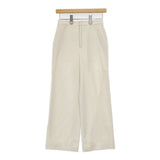 GALERIE VIE 新品 ストレートイージーパンツ 23-04-44-04302HN ウールフランネル パンツ オフホワイト レディース ギャルリーヴィー【中古】5-1228T∞