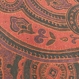 Leilian ウール マフラー ストール ブラック レッド レディース レリアン【中古】5-1123T◎