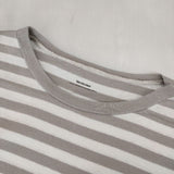 veritecoeur ボーダー長袖オーバーサイズ VCC-407 定価13200円 長袖Ｔシャツ カットソー ロンＴ グレージュ ホワイト レディース ヴェリテクール【中古】6-0226M∞