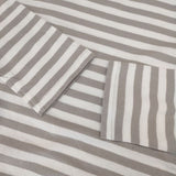 veritecoeur ボーダー長袖オーバーサイズ VCC-407 定価13200円 長袖Ｔシャツ カットソー ロンＴ グレージュ ホワイト レディース ヴェリテクール【中古】6-0226M∞