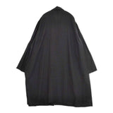 veritecoeur eggplant tear coat ナスティアコート VC-1754 レーヨンリネン コート ブラック レディース ヴェリテクール【中古】6-0226M∞