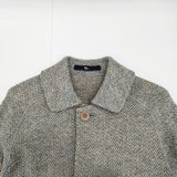 45R/45rpm シェットランドニットコート サイズ1 定価86900円 ライトブルー カーキ レディース フォーティーファイブアールピーエム【中古】5-1214T♪