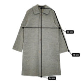 45R/45rpm シェットランドニットコート サイズ1 定価86900円 ライトブルー カーキ レディース フォーティーファイブアールピーエム【中古】5-1214T♪