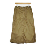 45R/45rpm 薄バックサテンのベイカースカート 定価38500円 ロングスカート 25SS カーキ レディース フォーティーファイブアールピーエム【中古】5-1115G♪