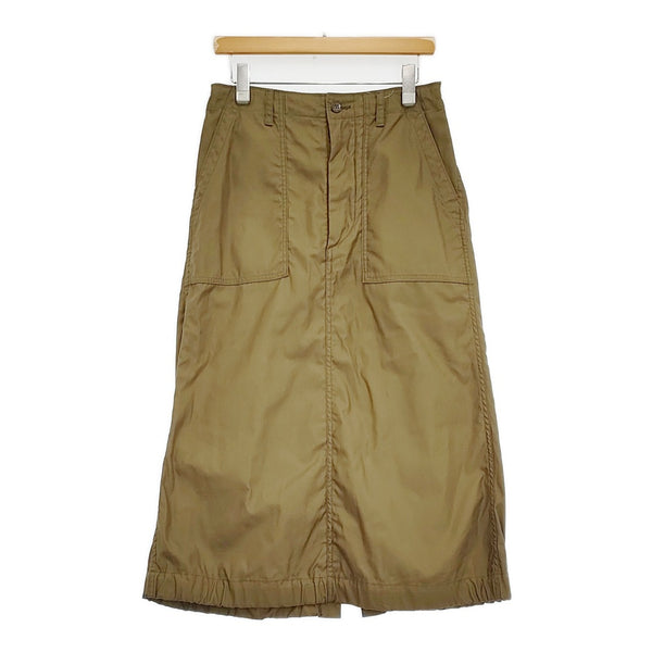45R/45rpm 薄バックサテンのベイカースカート 定価38500円 ロングスカート 25SS カーキ レディース フォーティーファイブアールピーエム【中古】5-1115G♪