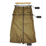 45R/45rpm 薄バックサテンのベイカースカート 定価38500円 ロングスカート 25SS カーキ レディース フォーティーファイブアールピーエム【中古】5-1115G♪