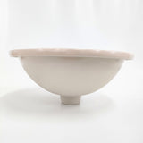 Plan de Paris プラン・ド・パリ 新品 ウォッシュボウル イザベラ ラウンド 洗面ボウル 陶磁器 ホワイト ピンク ユニセックス【中古】5-1108G♪