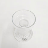 Ajka Crystal 未使用 ハンガリー製 アイカクリスタル キャンドルホルダー インテリアその他 クリア レディース【中古】6-0407G◎