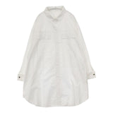 GENE HEAVENS シャツワンピース 600-3140016 ROSE BUD ワンピース ホワイト レディース ジーンヘブンズ【中古】6-0330M∞