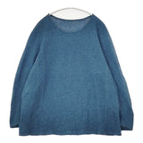 babaghuri J0574UB633 日本製 アルパカ100％ プルオーバー セーター ニット ブルー レディース ババグーリ【中古】5-1228T∞