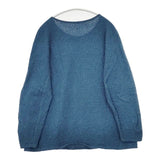 babaghuri J0574UB633 日本製 アルパカ100％ プルオーバー セーター ニット ブルー レディース ババグーリ【中古】5-1228T∞