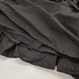 mizuiro-ind 2025年モデル ボリュームフレアスカート マキシスカート ギャザー ロングスカート ブラック レディース ミズイロインド【中古】5-1115G♪