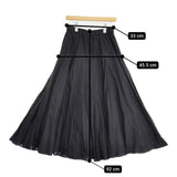 mizuiro-ind 2025年モデル ボリュームフレアスカート マキシスカート ギャザー ロングスカート ブラック レディース ミズイロインド【中古】5-1115G♪