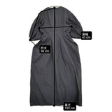 CLANE CROSSING GATHER ONEPIECE 定価28600円 サイズ1 コットンナイロン Vネック ギャザー ワンピース 24SS ブラック レディース クラネ【中古】6-0407S♪