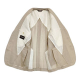 PAUL STUART ウール リネン シルク 3ボタン テーラードジャケット ベージュ メンズ ポールスチュアート【中古】6-0121M∞