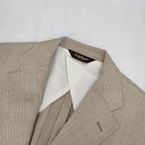 PAUL STUART ウール リネン シルク 3ボタン テーラードジャケット ベージュ メンズ ポールスチュアート【中古】6-0121M∞