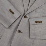 PAUL STUART ウール リネン シルク 3ボタン テーラードジャケット ベージュ メンズ ポールスチュアート【中古】6-0121M∞