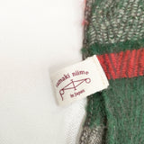 tamaki niime フリンジ ウールコットン ストール マフラー レッド グレー グリーン レディース 玉木新雌/タマキニイメ【中古】5-1123T◎