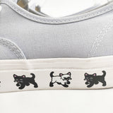 VANS オーセンティック44DX BS FRIEND GRAY 24cm ネコ スニーカー ミズイロ レディース バンズ【中古】6-0208G◎