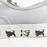 VANS オーセンティック44DX BS FRIEND GRAY 24cm ネコ スニーカー ミズイロ レディース バンズ【中古】6-0208G◎