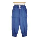 maturely カットオフ アンド スリット ジャージー 定価22000円 スウェット パンツ 24AW ブルー レディース マチュアリー【中古】6-0215G∞