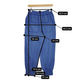 maturely カットオフ アンド スリット ジャージー 定価22000円 スウェット パンツ 24AW ブルー レディース マチュアリー【中古】6-0215G∞