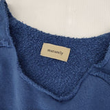 maturely カットオフ プルオーバー ジャージー 定価23100円 スウェット 24AW ブルー レディース マチュアリー【中古】6-0215M∞