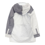 maturely フーディシャツ ストライプ ジップアップ コットン 長袖シャツ 24AW ホワイト ブルー レディース マチュアリー【中古】6-0409M∞
