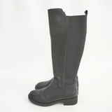 nouer ヌエール サイドゴアロングブーツ 37 ヤマダヤ ブーツ ブラック レディース【中古】6-0208G◎