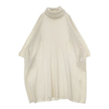 45R/45rpm フロート縮絨ビッグタートルネックワンピース 定価32000円 ウール ワンピース オフホワイト レディース フォーティーファイブアールピーエム【中古】5-1228T∞