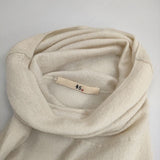 45R/45rpm フロート縮絨ビッグタートルネックワンピース 定価32000円 ウール ワンピース オフホワイト レディース フォーティーファイブアールピーエム【中古】5-1228T∞