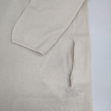 45R/45rpm フロート縮絨ビッグタートルネックワンピース 定価32000円 ウール ワンピース オフホワイト レディース フォーティーファイブアールピーエム【中古】5-1228T∞