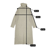 evam eva カシミヤハイネックニットワンピース E173K101 ワンピース グレー レディース エヴァムエヴァ【中古】5-1228T∞