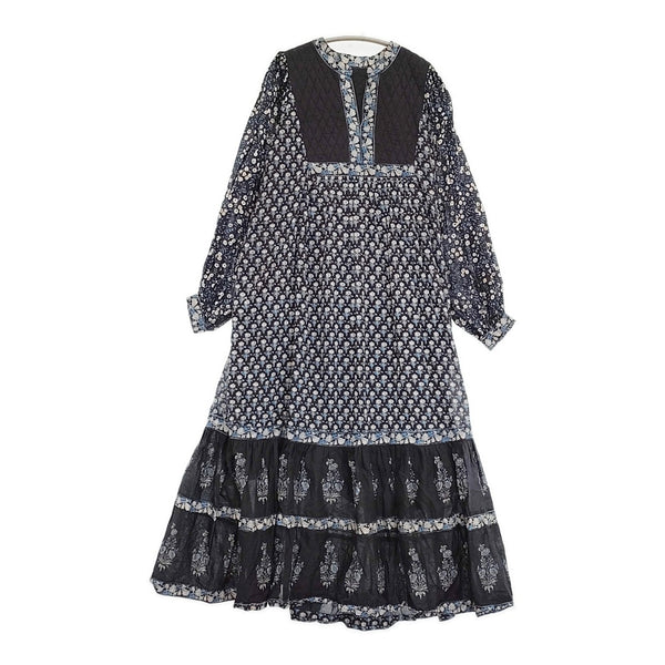 Freada キルトステッチハンドスクリーンワンピース 1814252400055 エスニック ワンピース ネイビー レディース フリーダ【中古】5-1115M♪