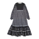 Freada キルトステッチハンドスクリーンワンピース 1814252400055 エスニック ワンピース ネイビー レディース フリーダ【中古】5-1115M♪