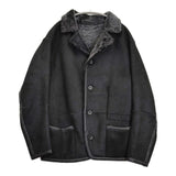 umii 908/45R/45rpm ムートン レザー サイズ5 ジャケット ブラック レディース ウミフォーティーファイブアールピーエム【中古】5-1213A♪