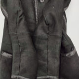 umii 908/45R/45rpm ムートン レザー サイズ5 ジャケット ブラック レディース ウミフォーティーファイブアールピーエム【中古】5-1213A♪